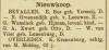 De Rijnbode 14-augustus 1895. Bevallen, W. van Vliet geb. Lunenburg